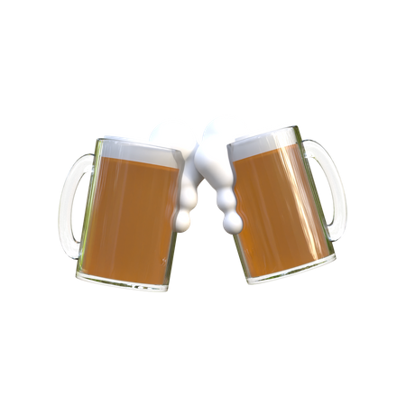 Bierglas  3D Illustration