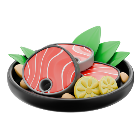 Bife de atum  3D Icon