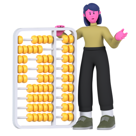 Big Abacus  3D Icon