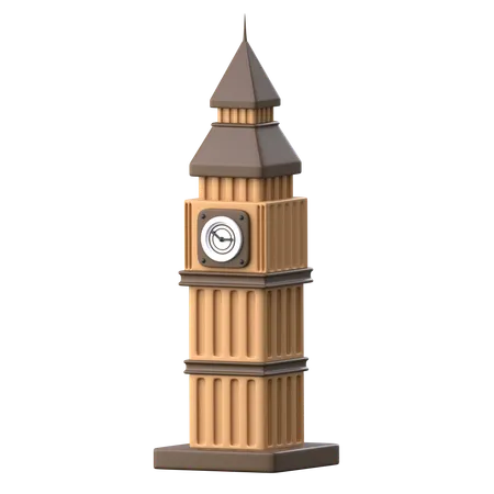 Big Ben 3 D Famous Monument Icon 3D Icon