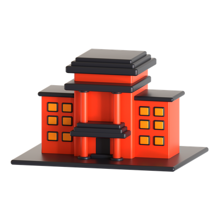 Big Building  3D Icon