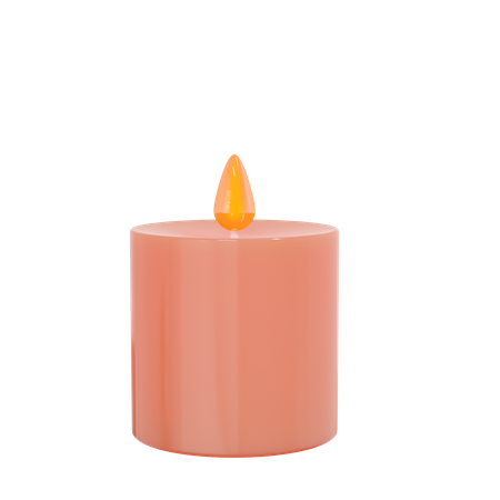 Big Candle  3D Illustration