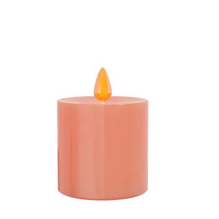 Big Candle  3D Illustration