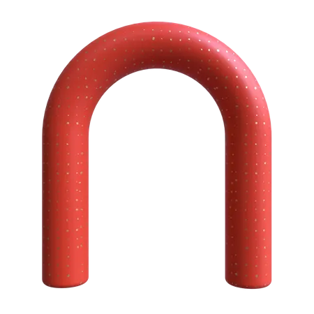 Big Cylindrical Arch  3D Illustration