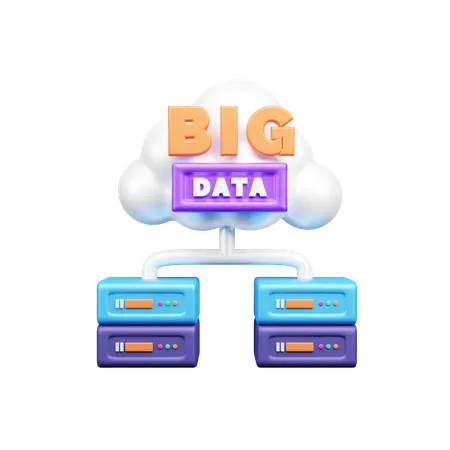 Big Data  3D Icon