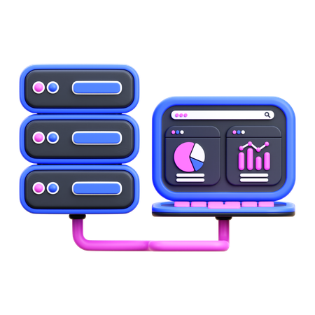 Big Data  3D Icon