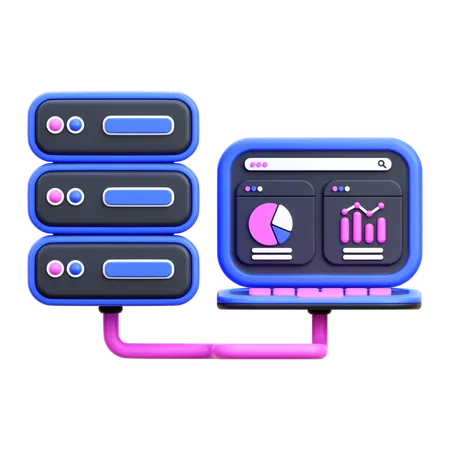 Big Data  3D Icon