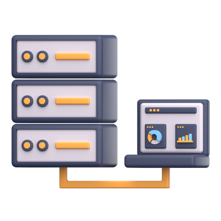 Big Data  3D Icon