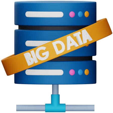 Big Data  3D Icon