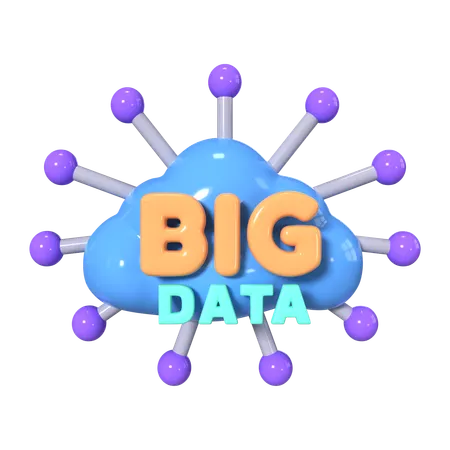 Big Data  3D Icon