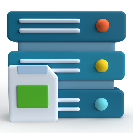 Big Data  3D Icon