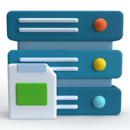 Big Data  3D Icon