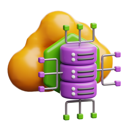 Big Data  3D Icon