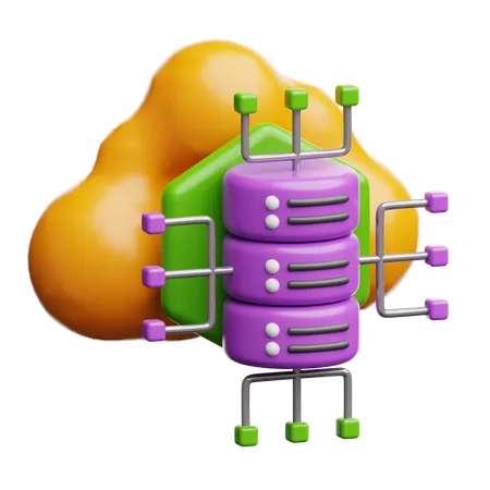 Big Data  3D Icon