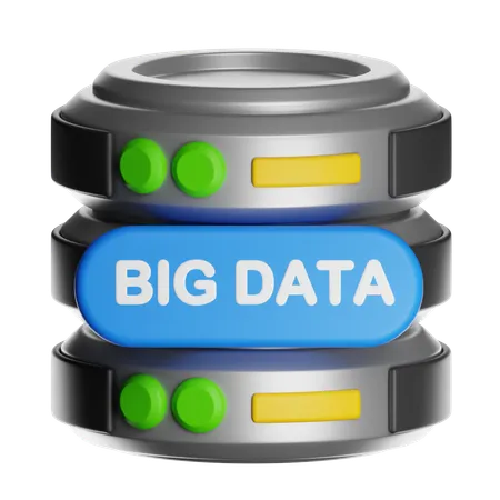 Big Data  3D Icon
