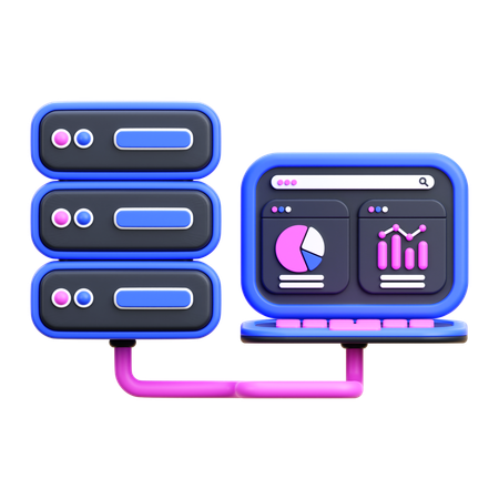 Big Data  3D Icon