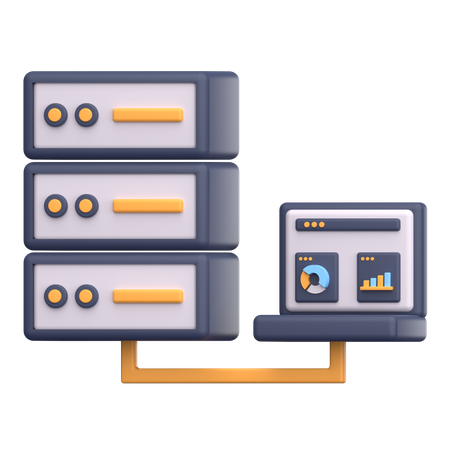 Big Data  3D Icon