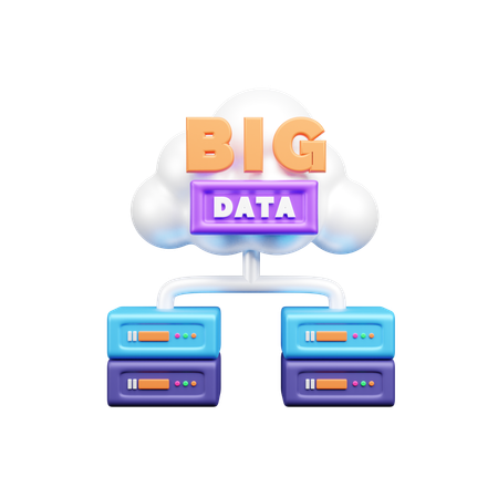 Big Data  3D Icon