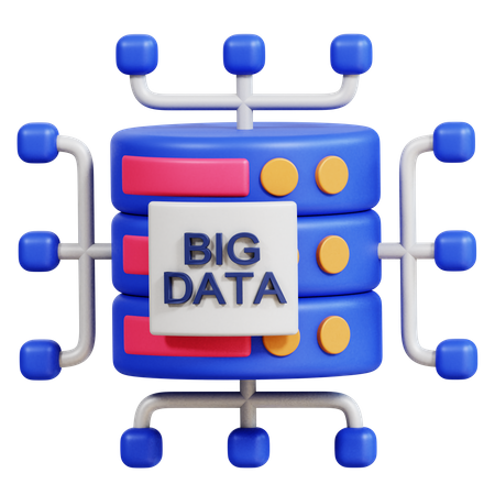 Big Data  3D Icon