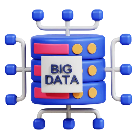 Big Data  3D Icon
