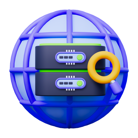 Big Data Search  3D Icon