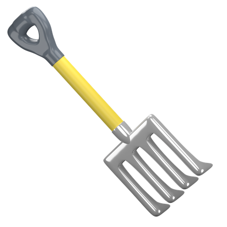 Big Garden Fork  3D Icon