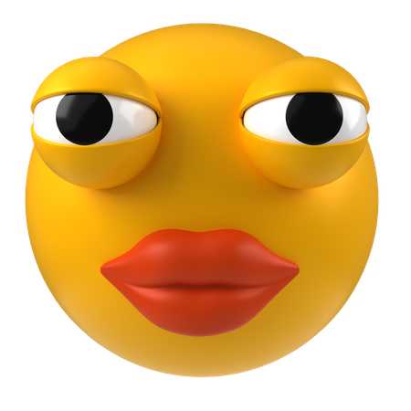 Big lips  3D Icon