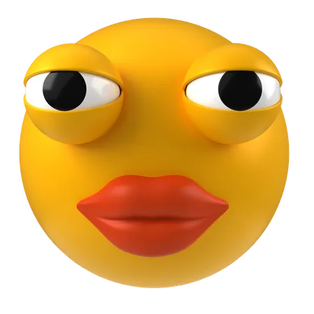 Big lips  3D Icon