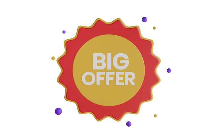 Big Offer  3D Icon