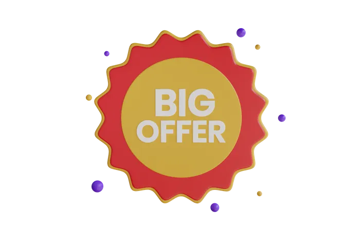 Big Offer  3D Icon