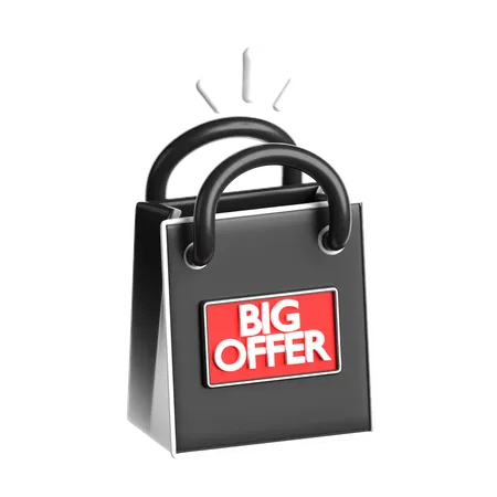 Big Offer Bag  3D Icon