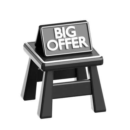 Big Offer Board  3D Icon