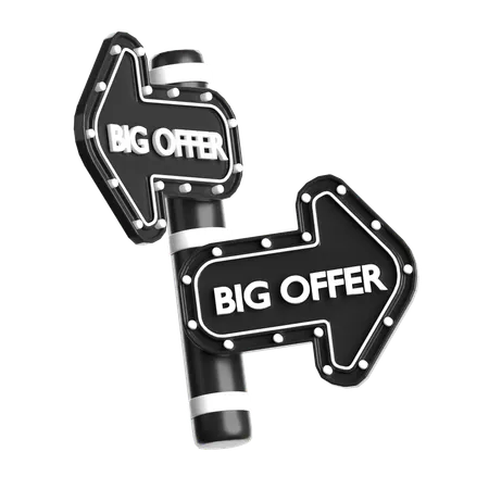 Big Offer Board  3D Icon