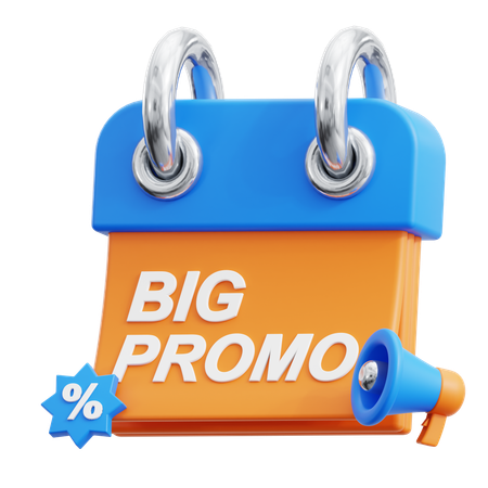 Big Promo Schedule  3D Icon