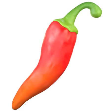 Big Red Chilli  3D Icon