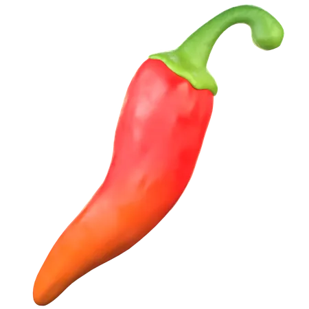 Big Red Chilli  3D Icon