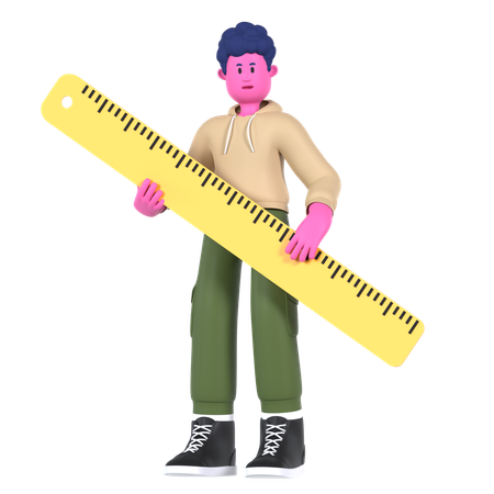 Big Ruler  3D Icon