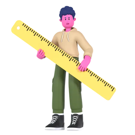 Big Ruler  3D Icon