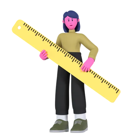 Big Ruler  3D Icon