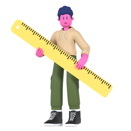 Big Ruler  3D Icon