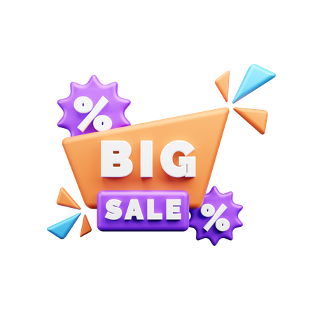 Big Sale  3D Icon