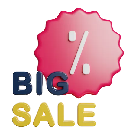 Big Sale Offer Store 3D Icon