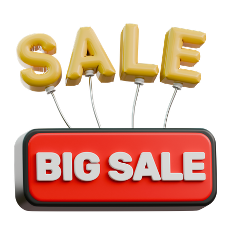 Big Sale  3D Icon