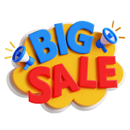 Big Sale  3D Icon