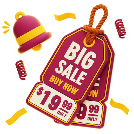 Big Sale  3D Icon