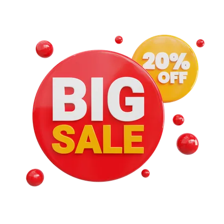 Big sale 20%  3D Icon