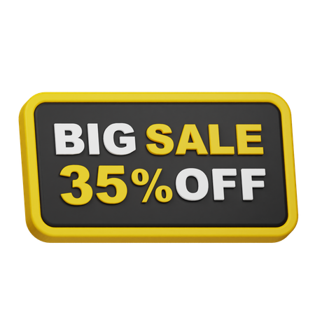 Big Sale 35% Off  3D Icon