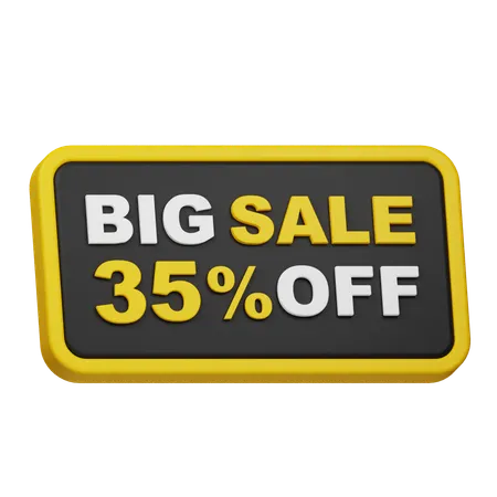 Big Sale 35% Off  3D Icon