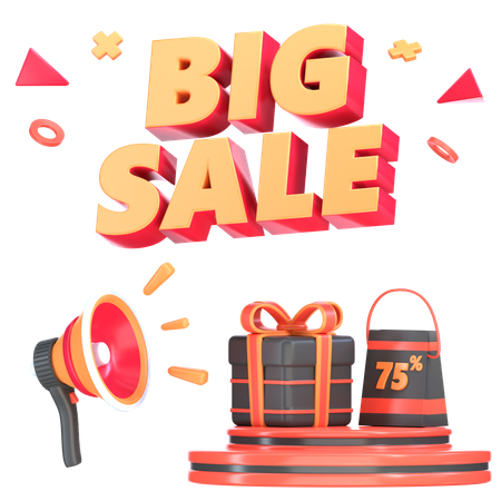 Big Sale  3D Icon