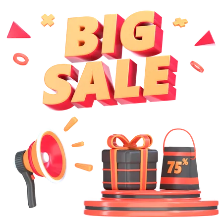 Big Sale  3D Icon